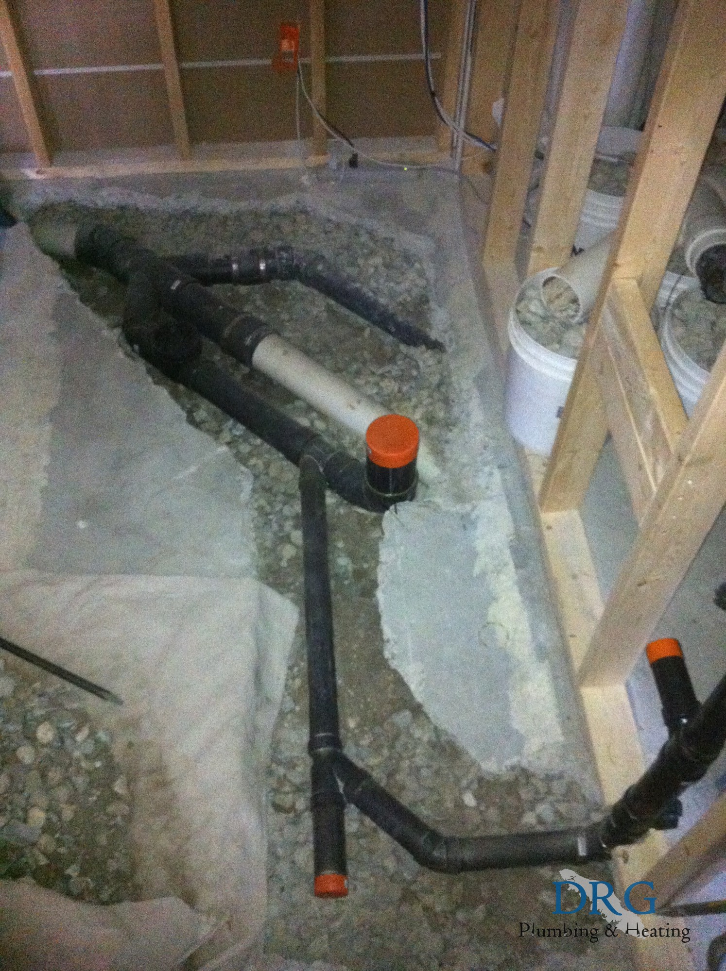 Basement Bathroom Rough In Drg Plumbing Heating Nanaimo And Area