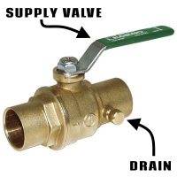 Supply Valve with Drain